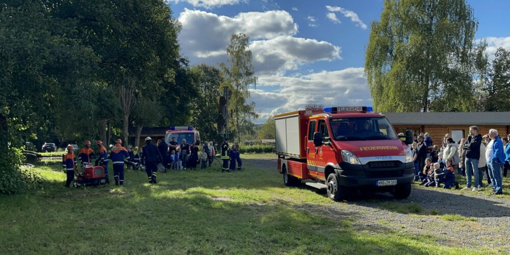 Gemeinschaftsübung der Jugendfeuerwehr der Gemeinde Tholey